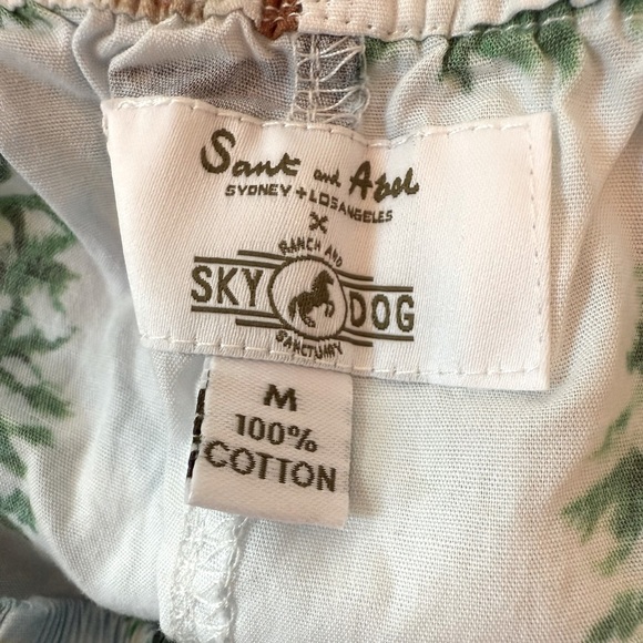 Sant and Abel x Skydog Wild 
& Free Mustang Pajama Bottoms Organic Western Horse - Picture 5 of 7